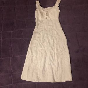 Aritzia White midi dress